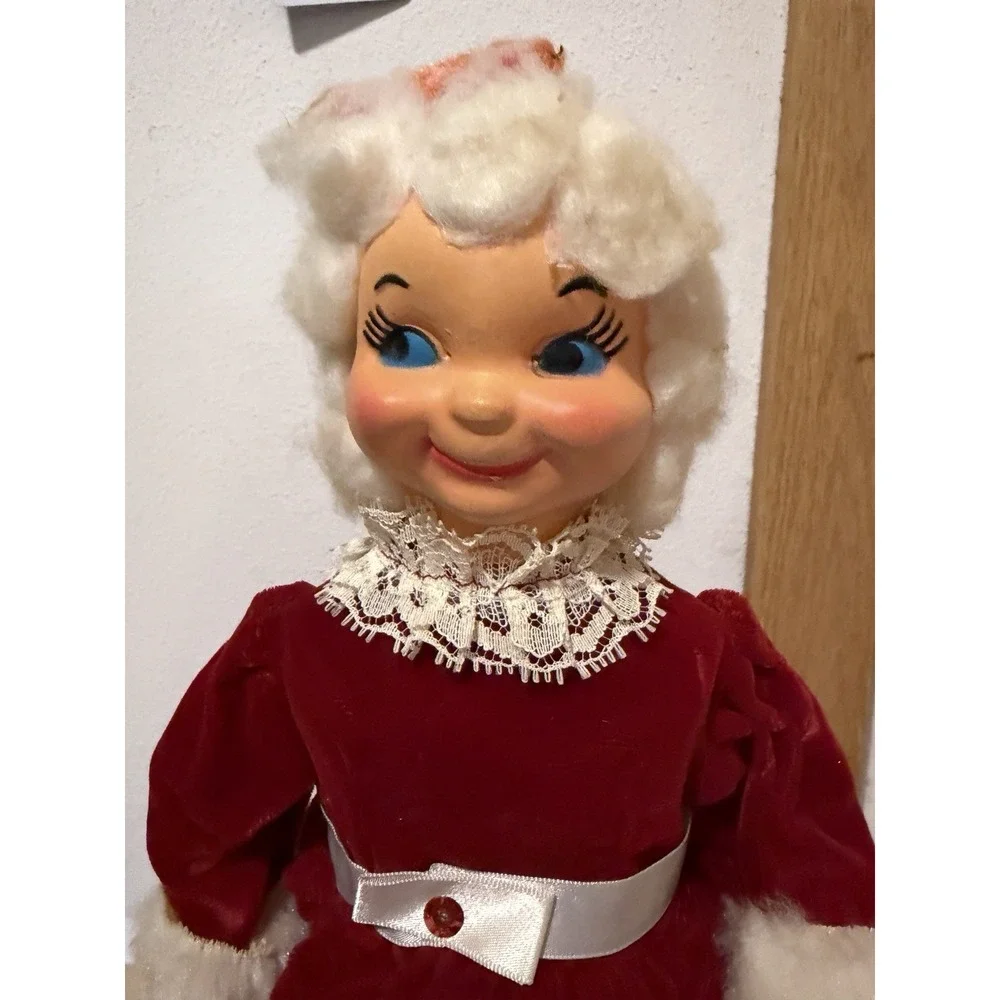 Soap Bottle Mrs Clause Plastic Face Christmas Decor Handmade